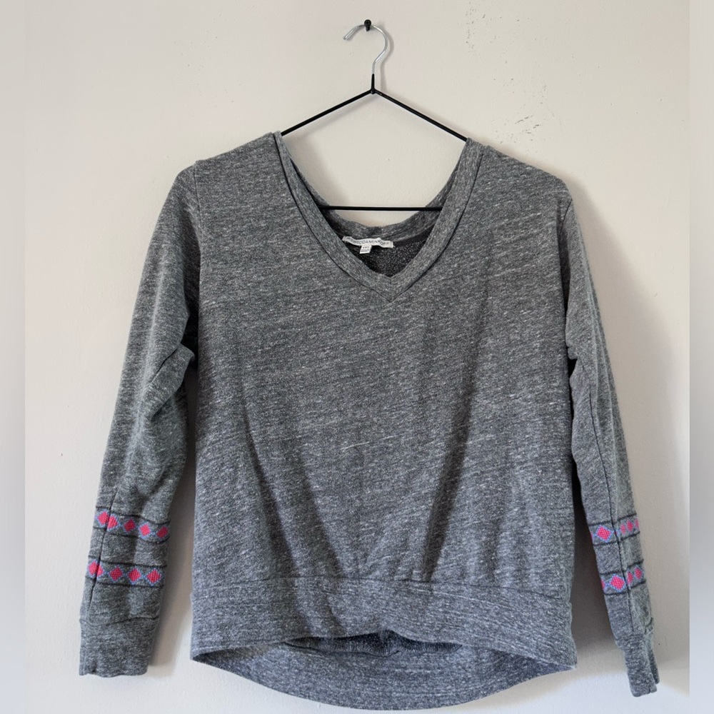 Rebecca Minkoff Embroidered Fleece Lined Long Sleeve XXS